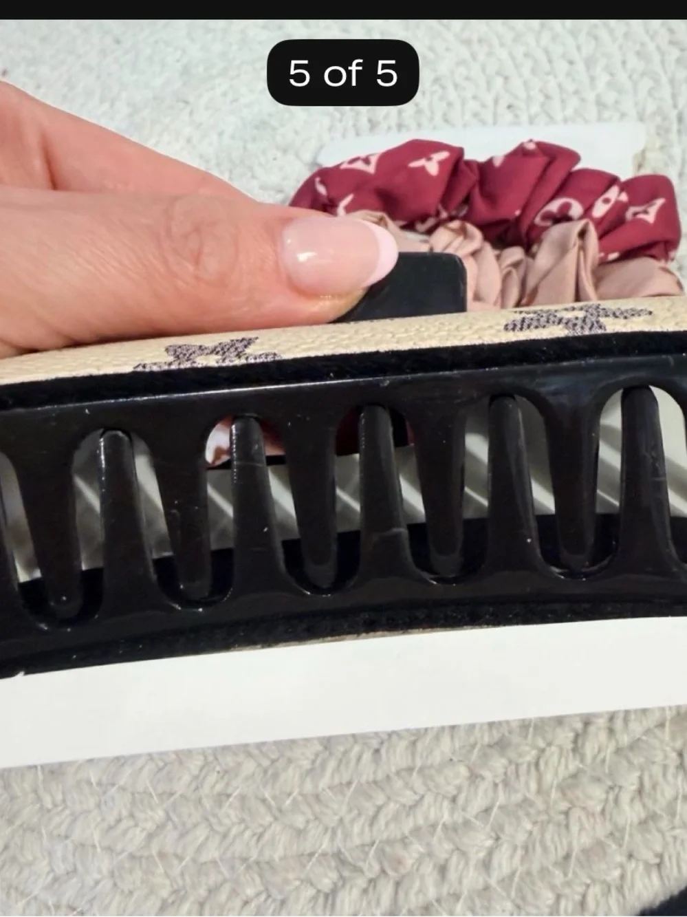 4-Piece Neutral Luxe Hair Accessory Set | Claw Clip + 3 Scrunchies